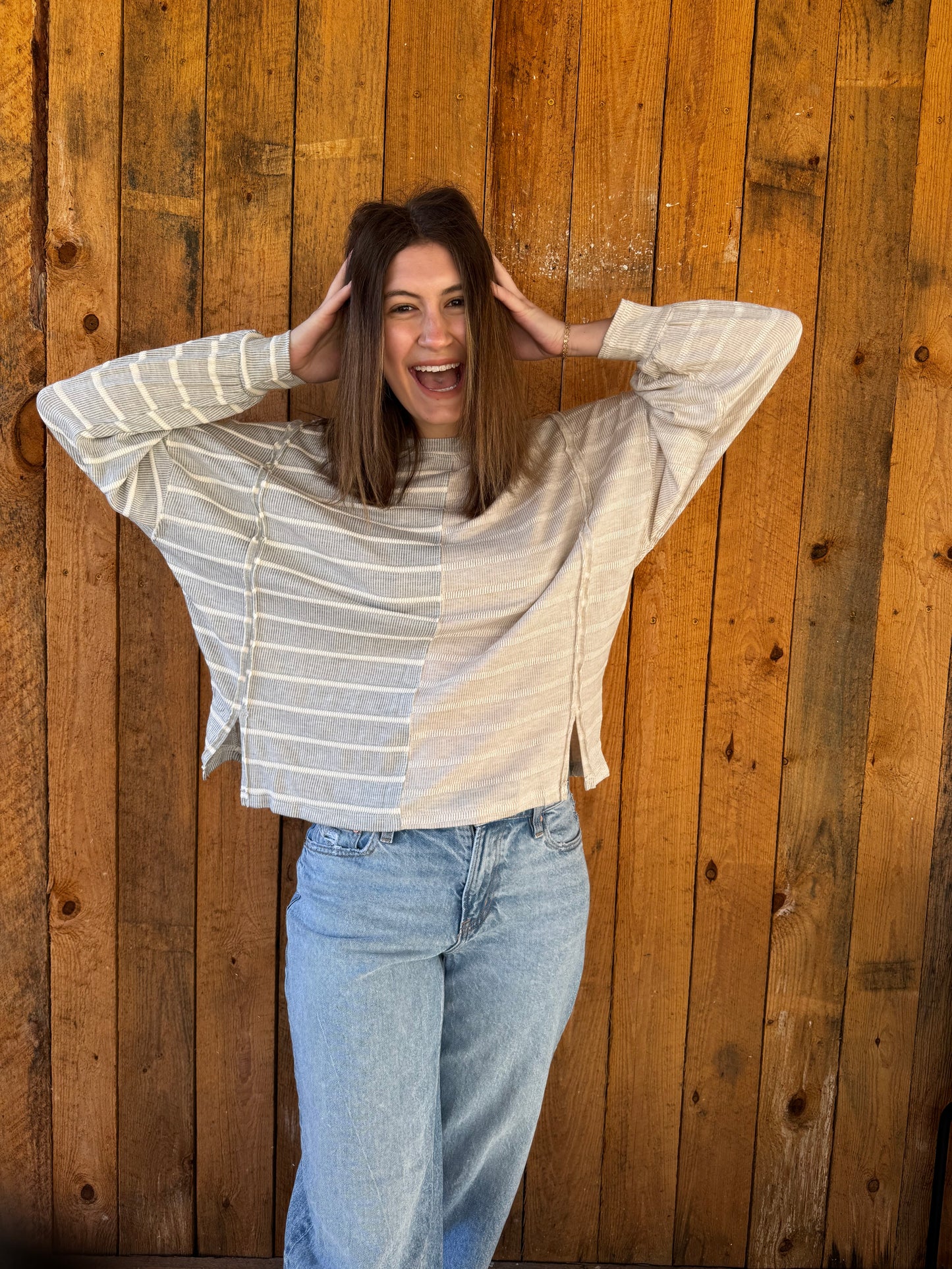 Grayson Contrast Top