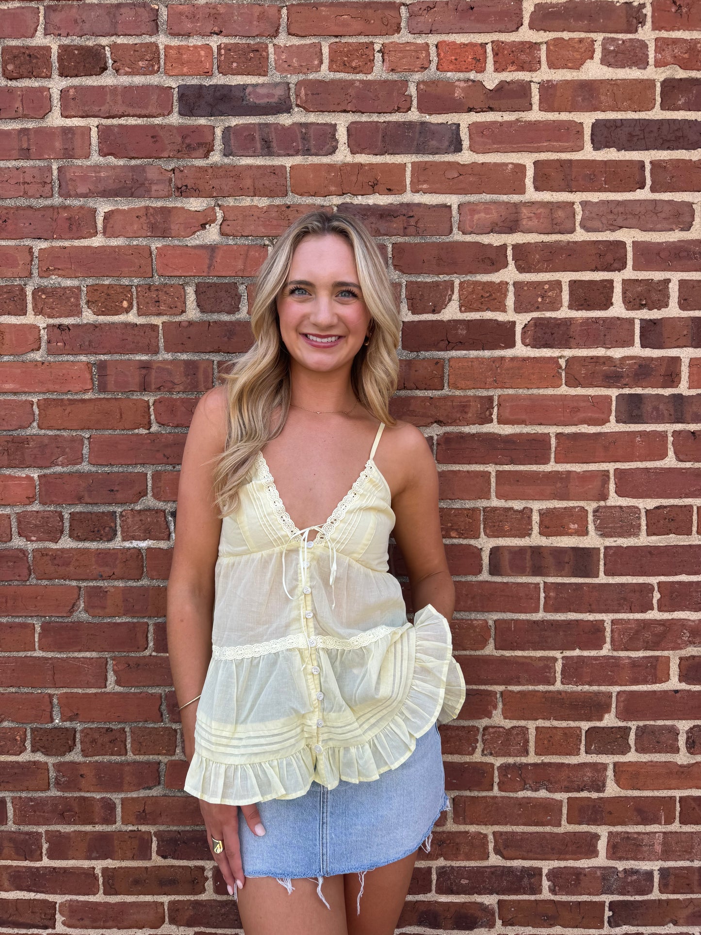 Sunlit Lace Cami
