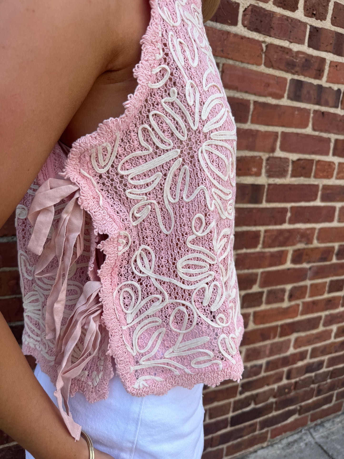 Sunset Shore Side Tie Top