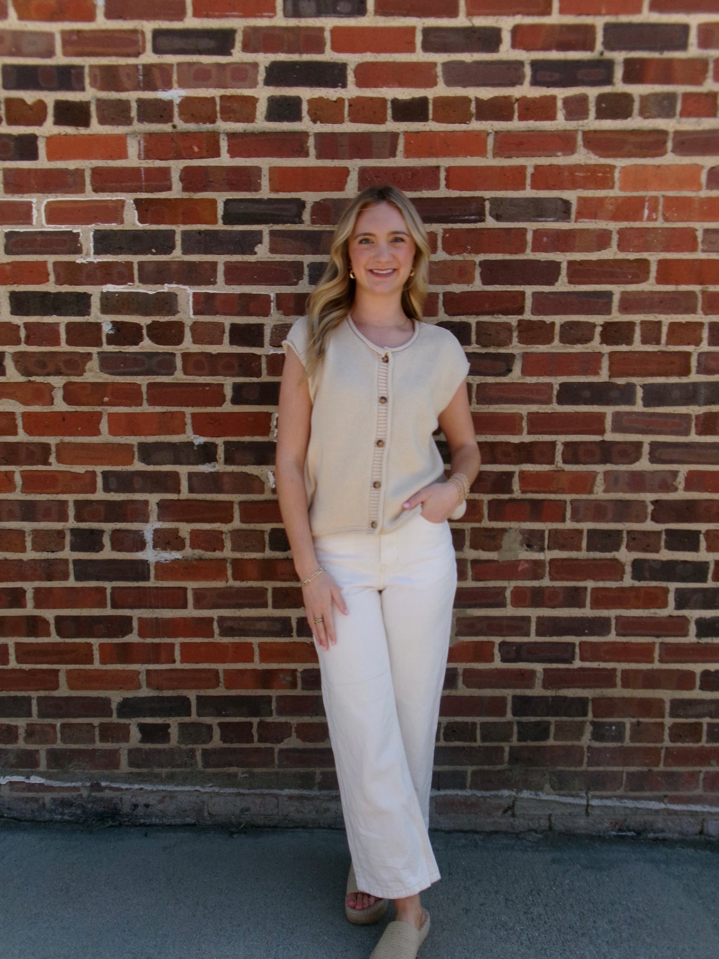 Willow Button Front Knit