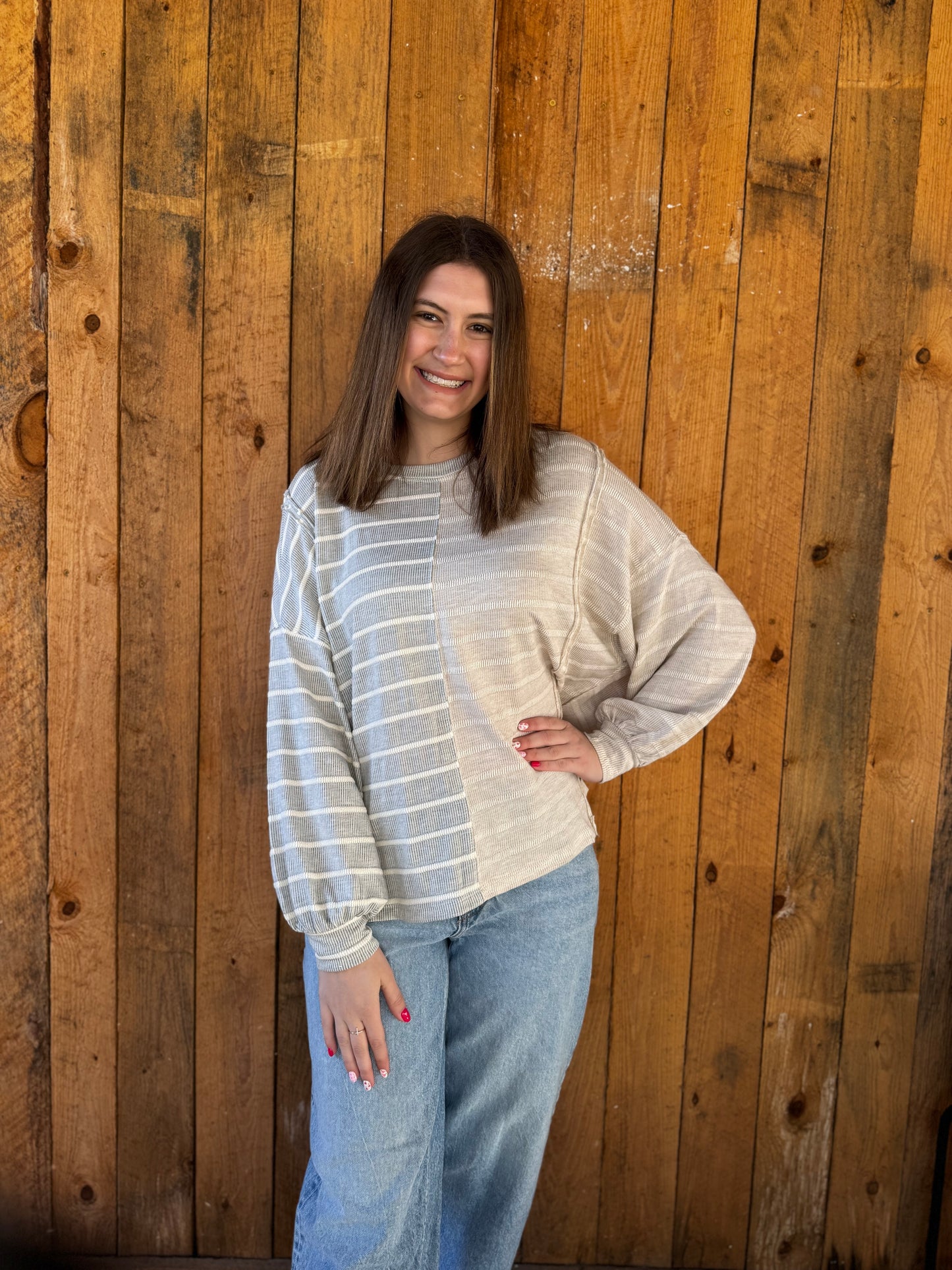 Grayson Contrast Top