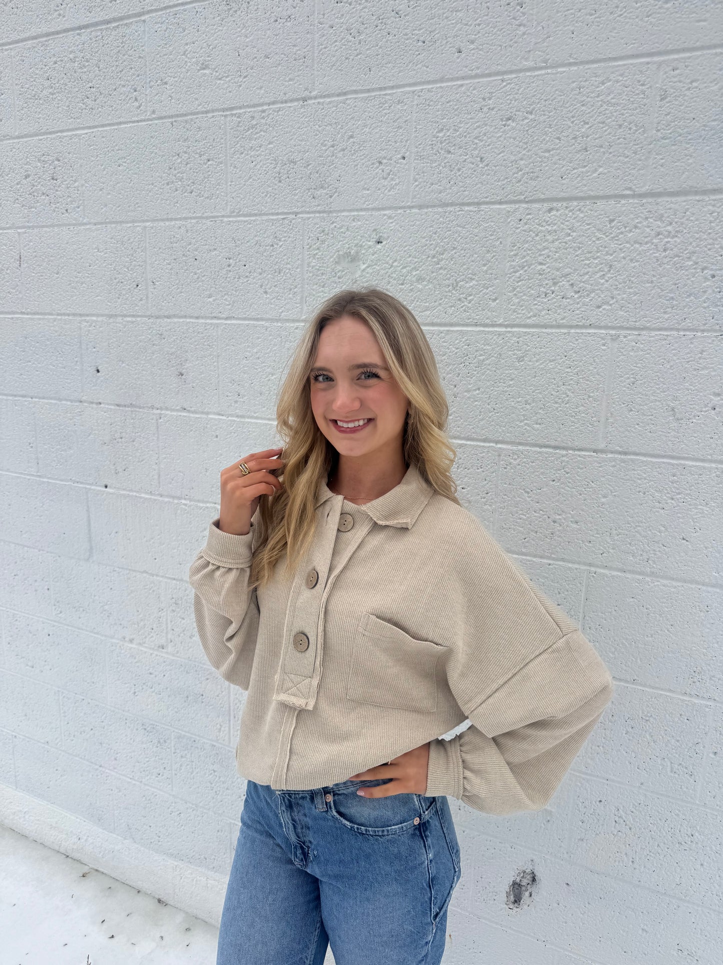 Sandstone Snap Pullover