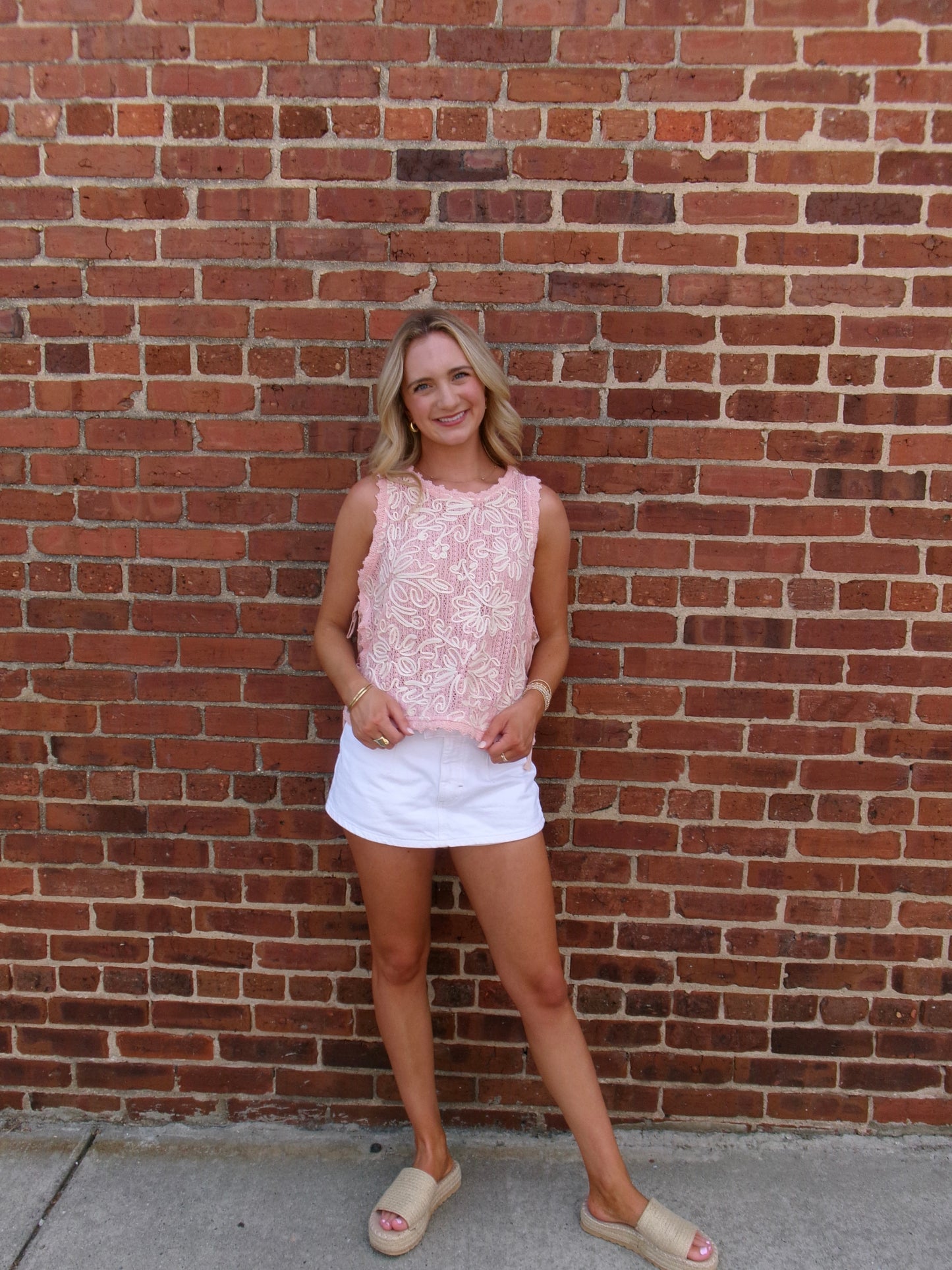 Sunset Shore Side Tie Top