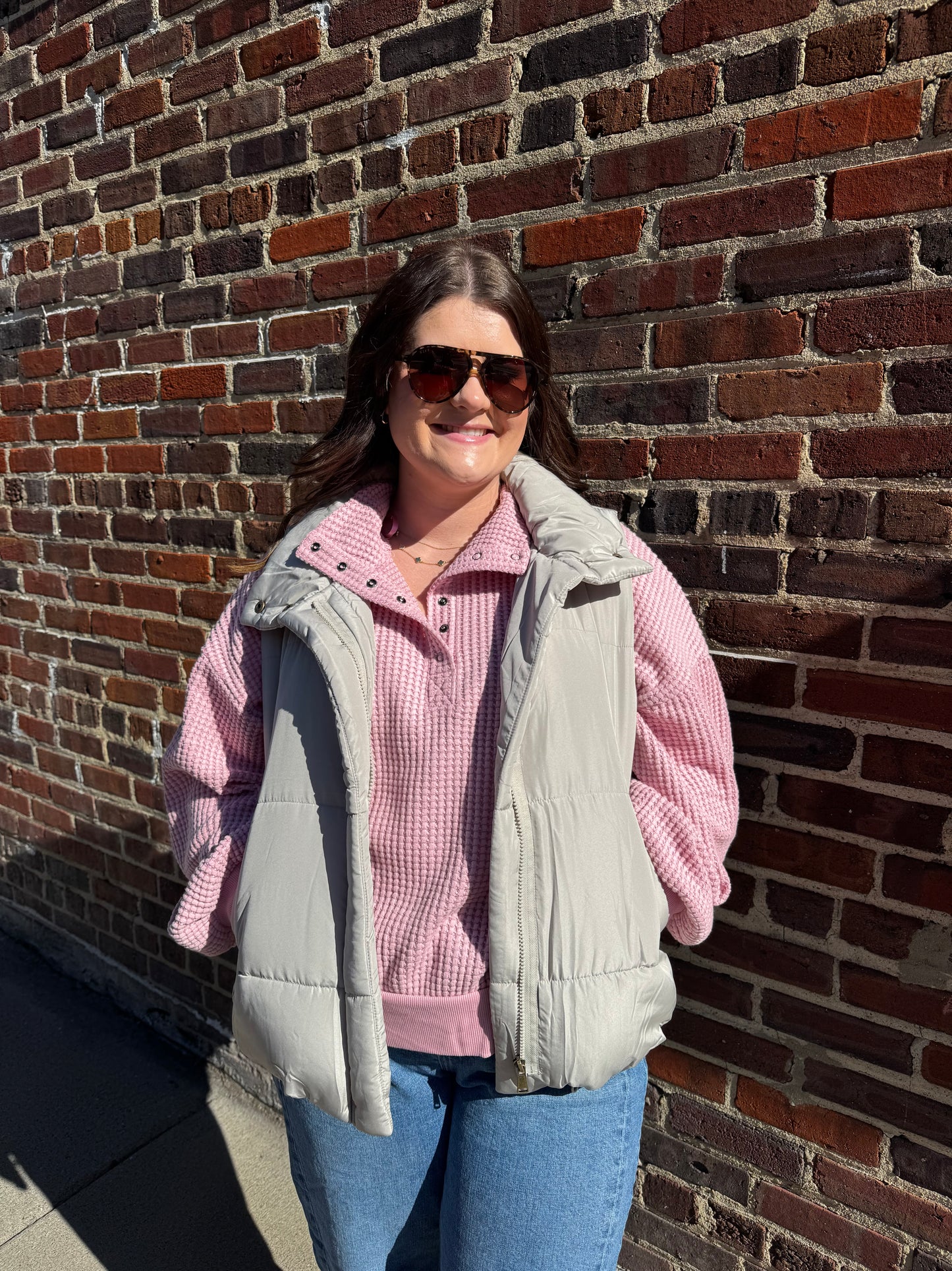 Callie Solid Puffer Vest