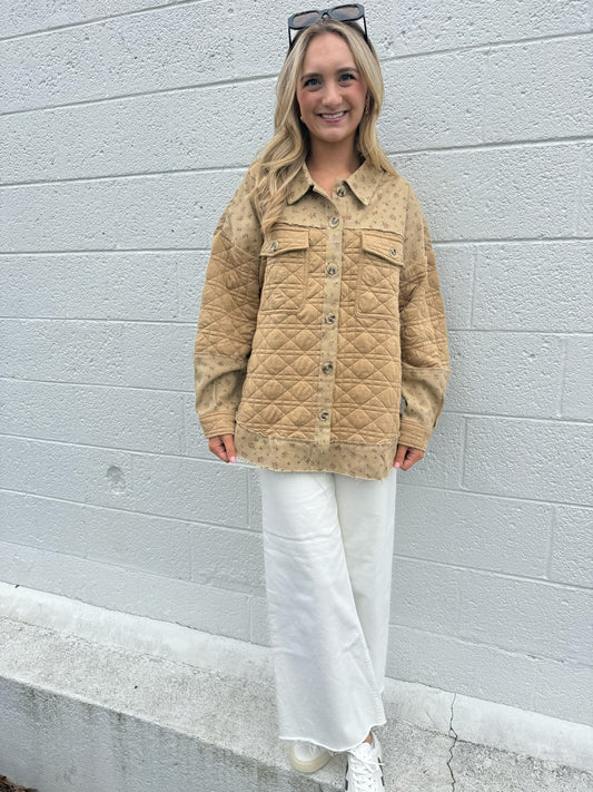 Ana Textured Floral Jacket