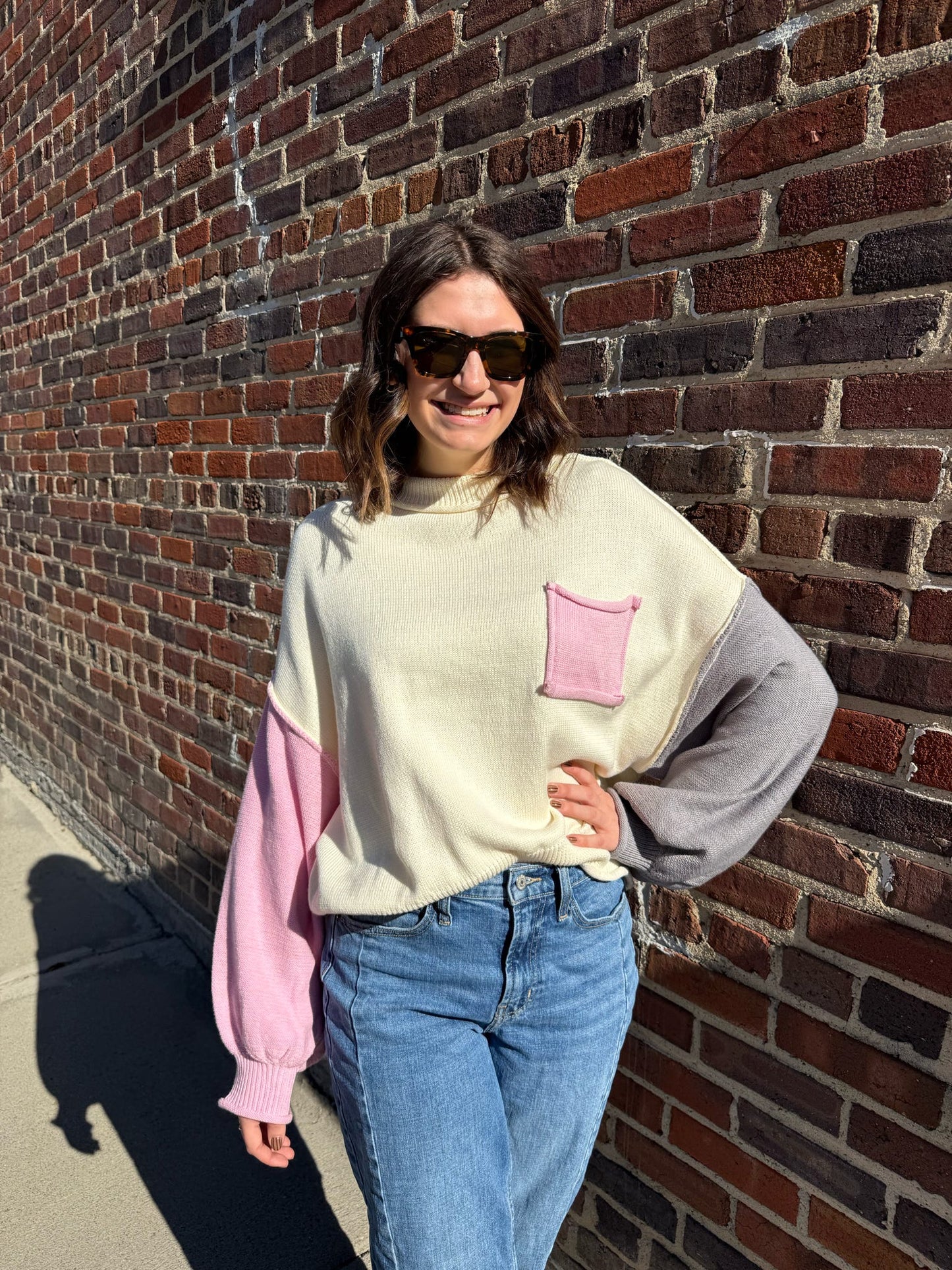 Haley Colorblock Sweater