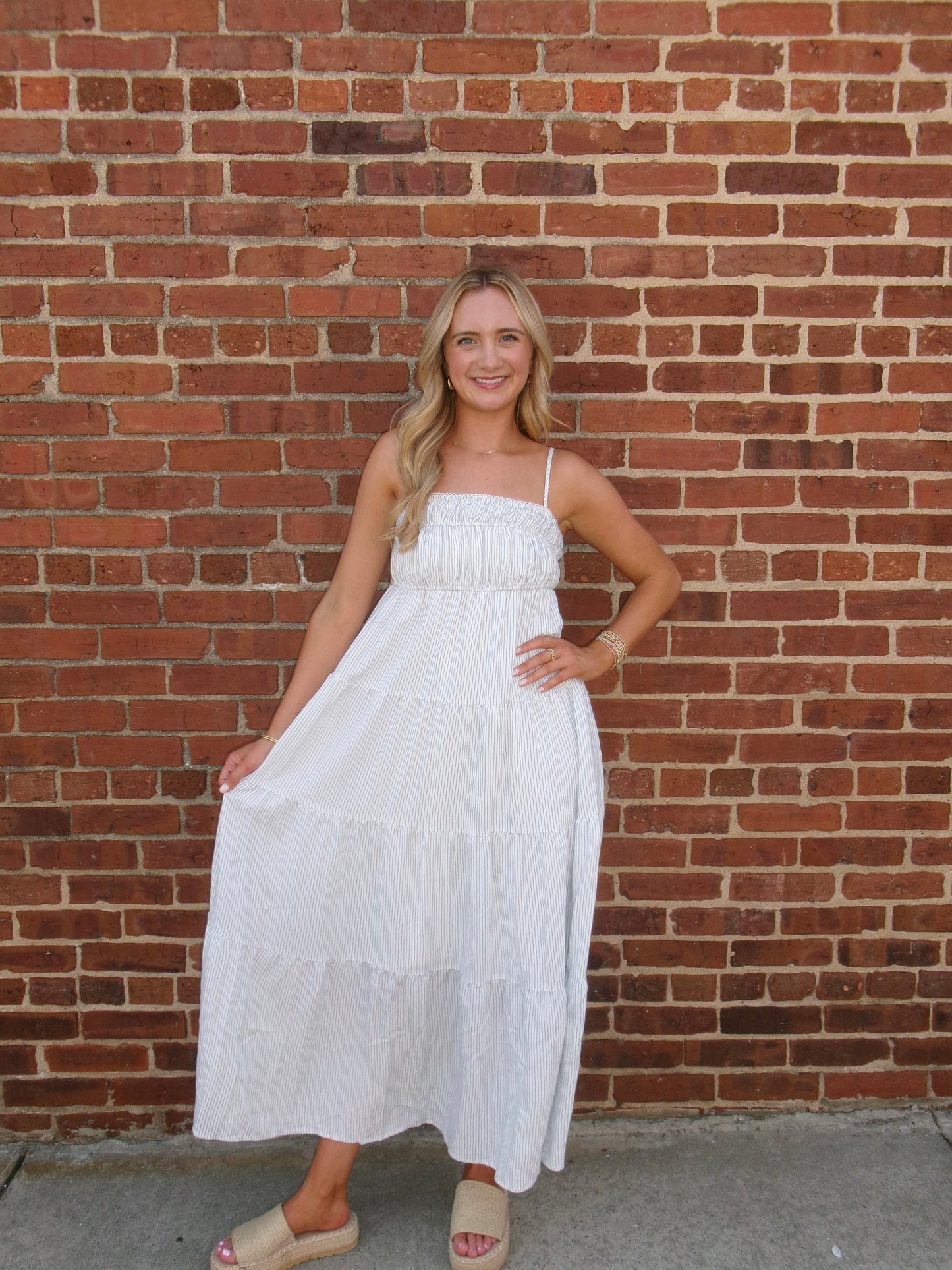 Luna Harbor Tiered Maxi Dress