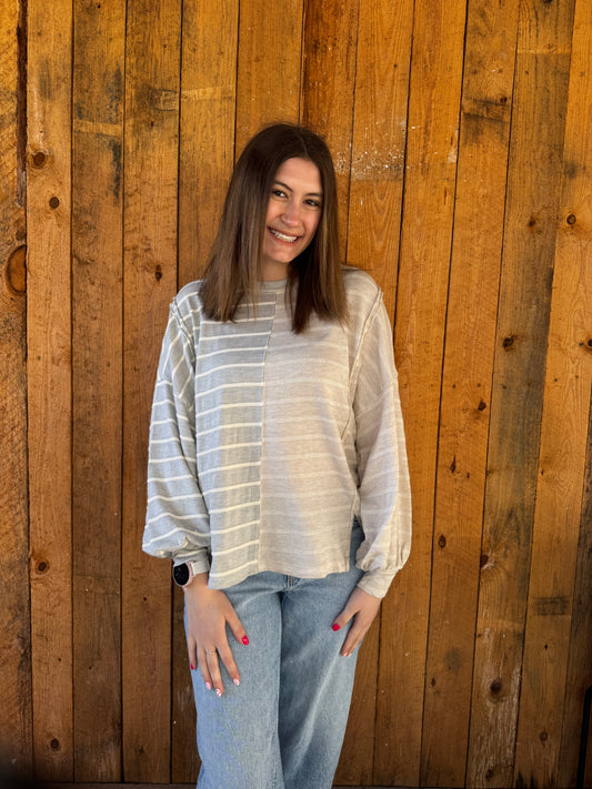 Grayson Contrast Top