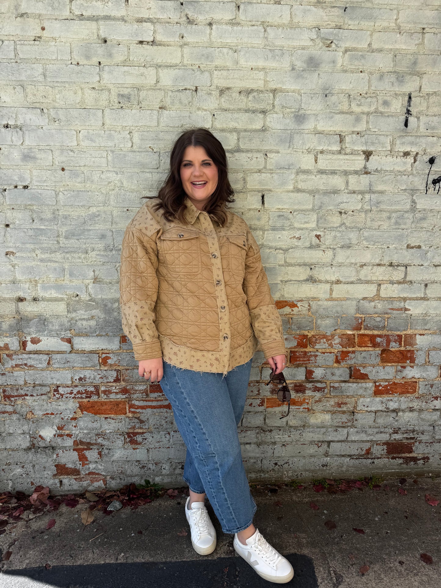 Ana Textured Floral Jacket