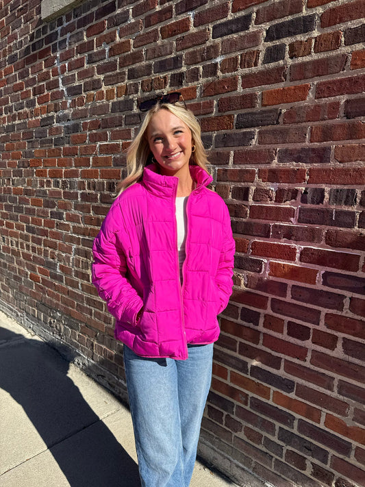 Paisley Quilted Puffer Jacket