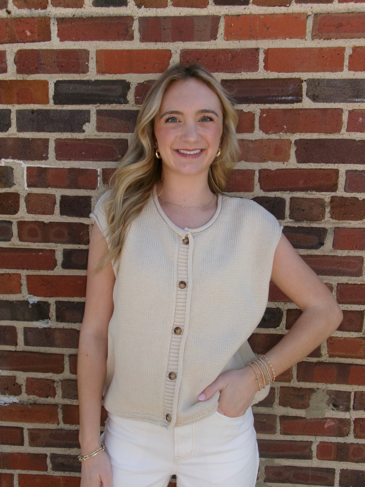 Willow Button Front Knit