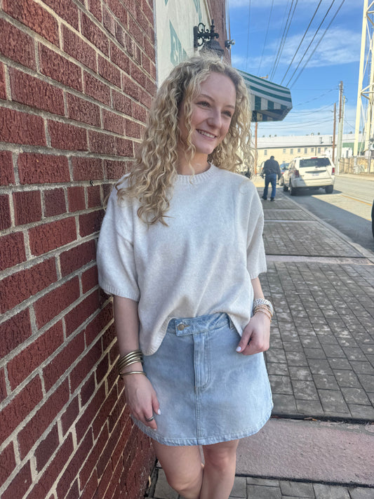 Ivory Edge Sweater Tee