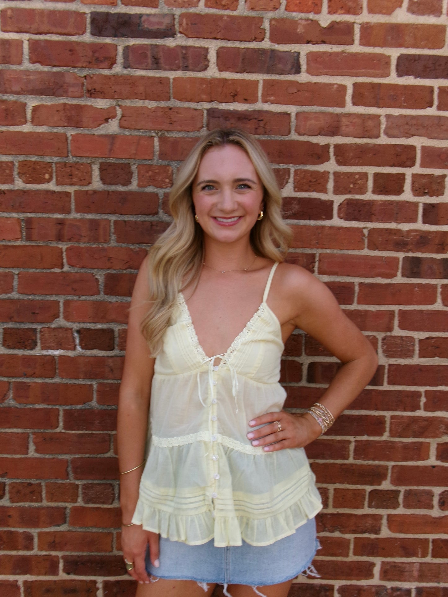 Sunlit Lace Cami