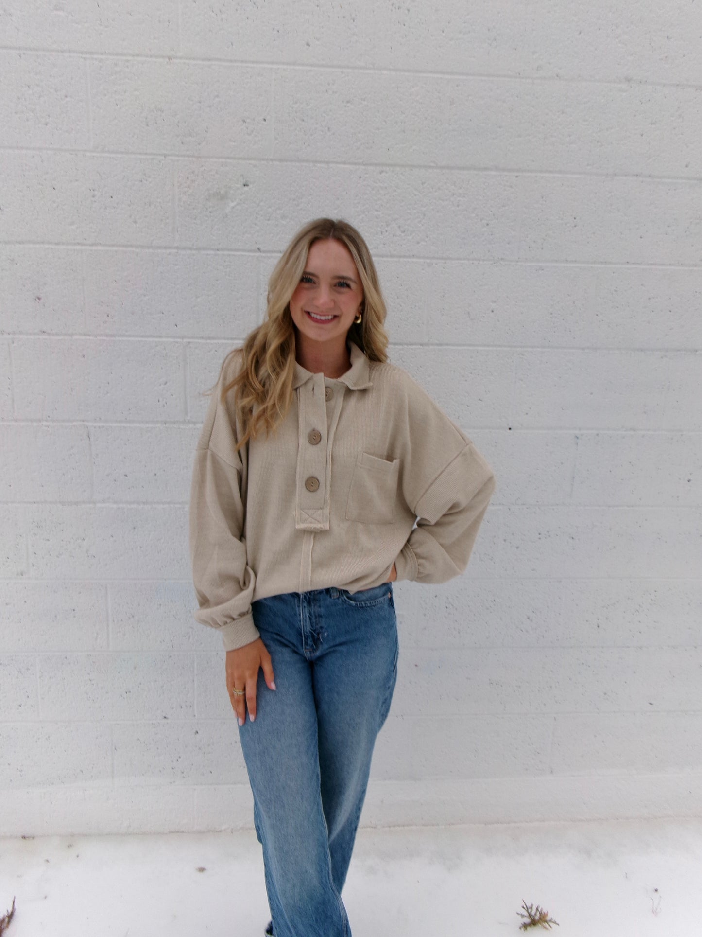 Sandstone Snap Pullover