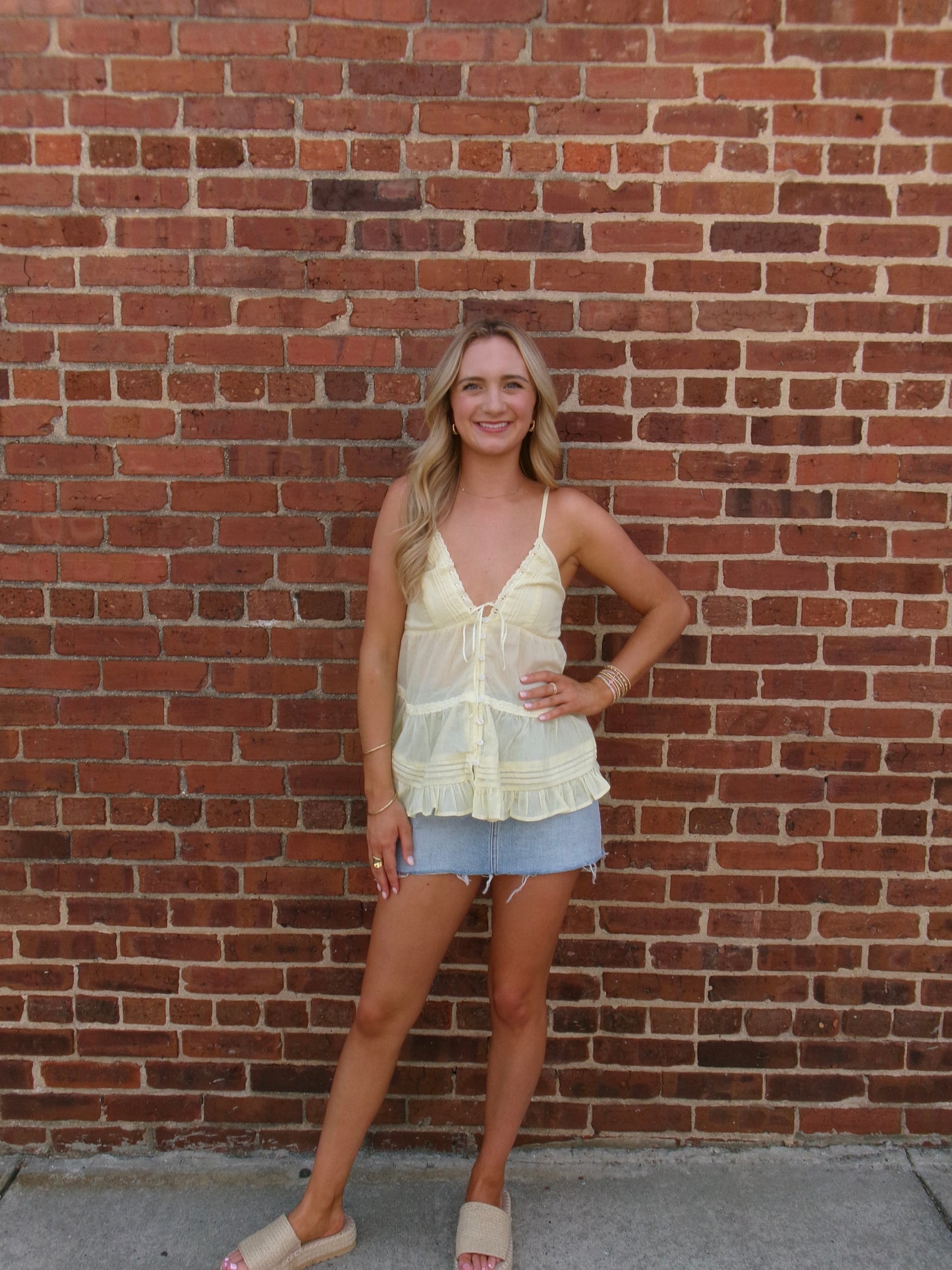 Sunlit Lace Cami