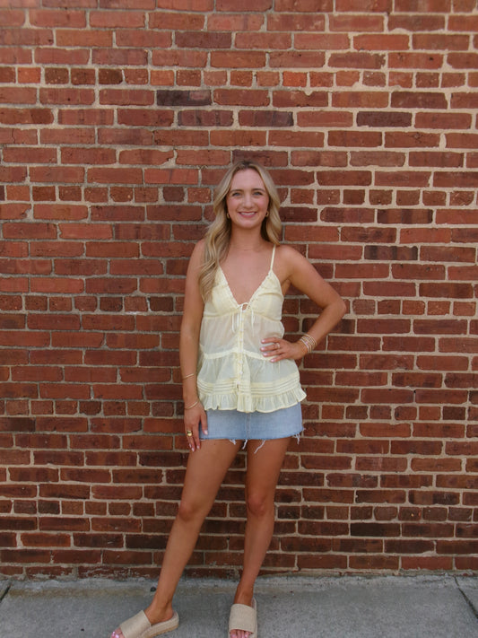 Sunlit Lace Cami