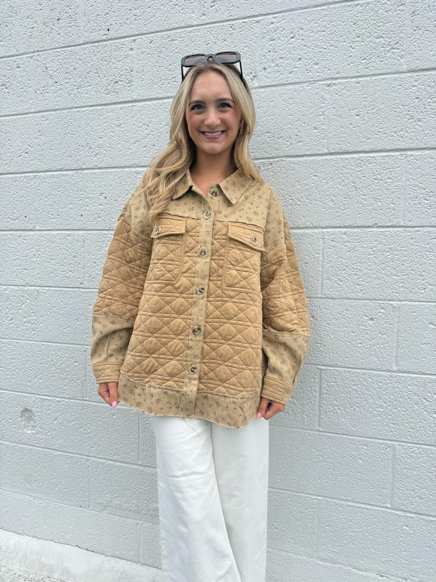 Ana Textured Floral Jacket