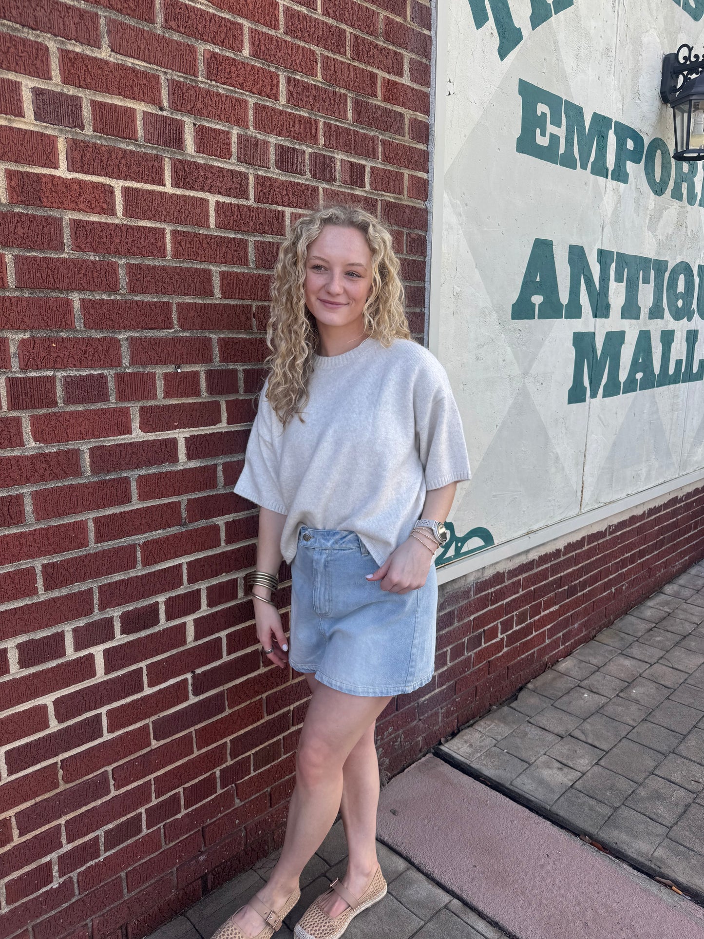 Ivory Edge Sweater Tee