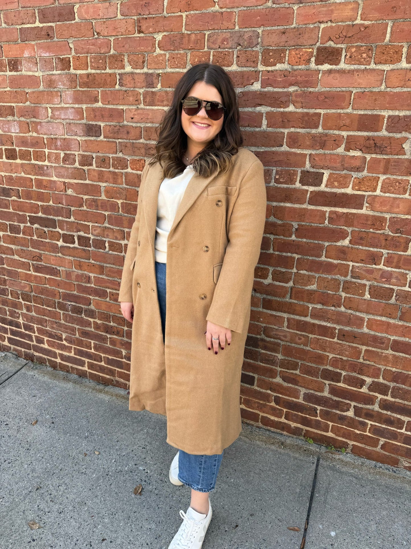 Whitney Wool Blend Trench Coat