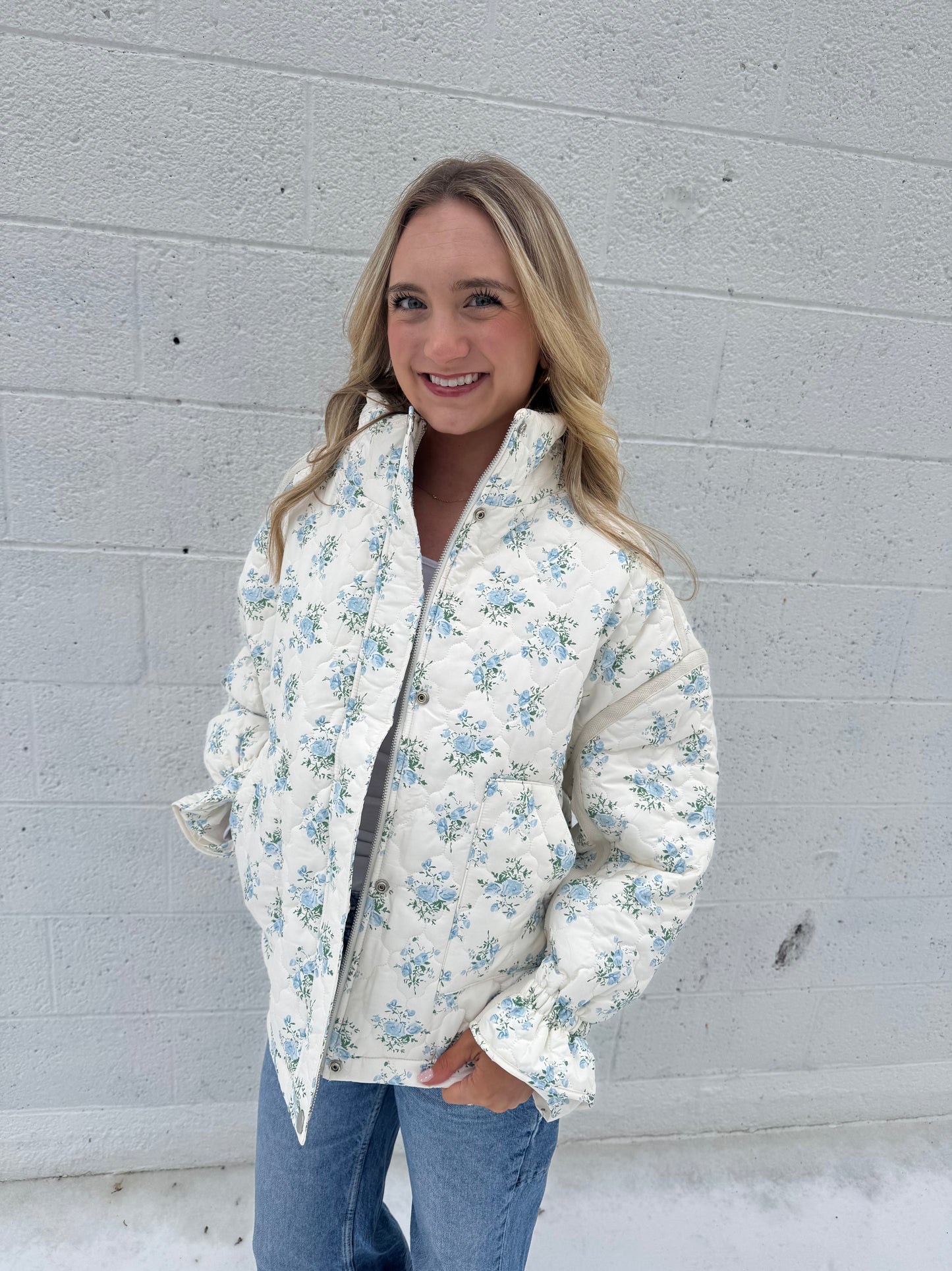 Petal and Stitch Quilted Jacket
