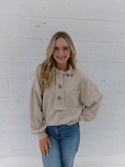 Sandstone Snap Pullover