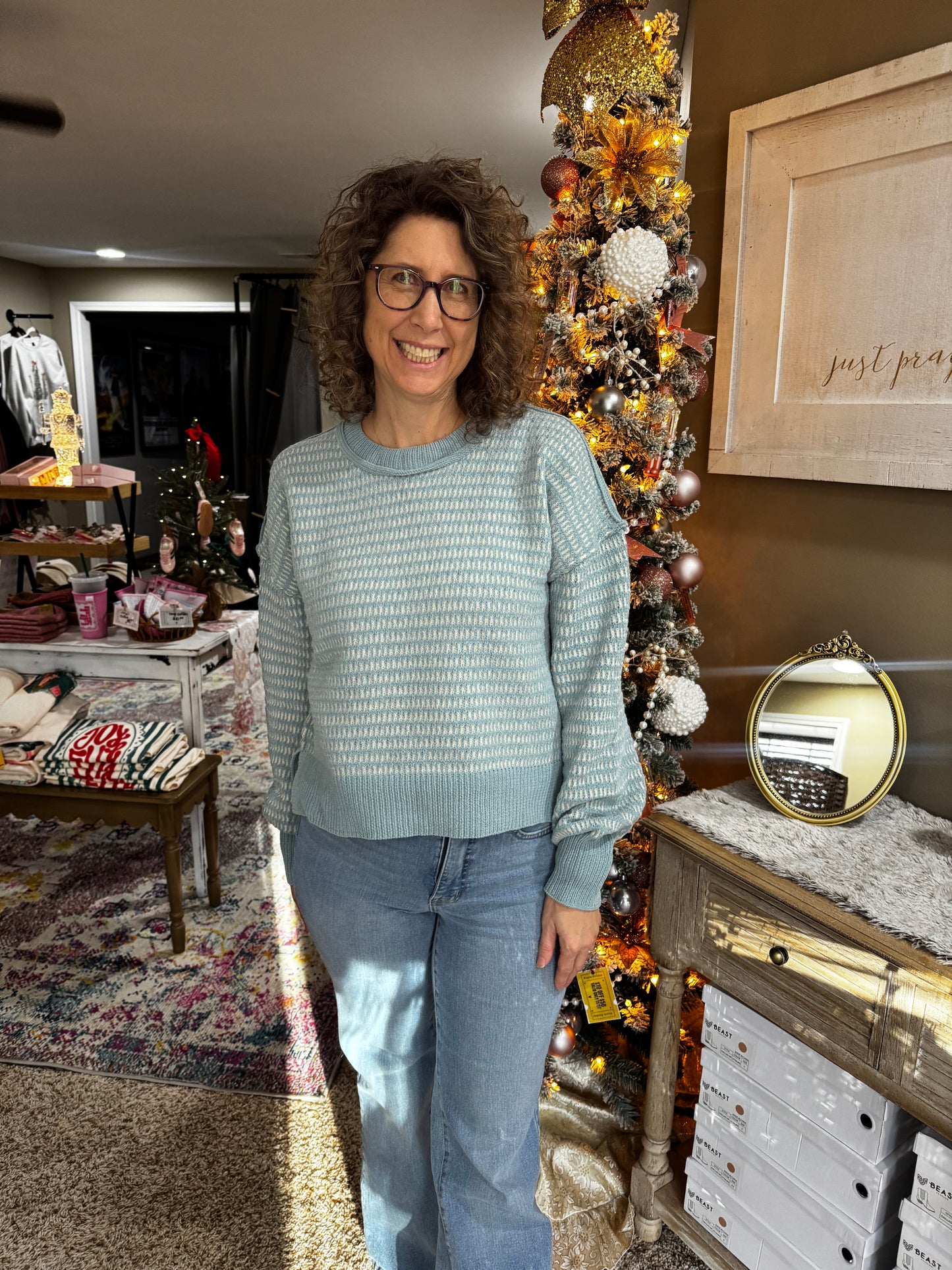 Tara Textured Knit Sweater