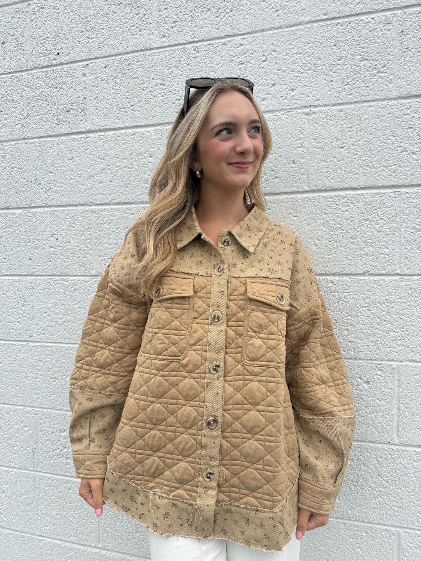 Ana Textured Floral Jacket