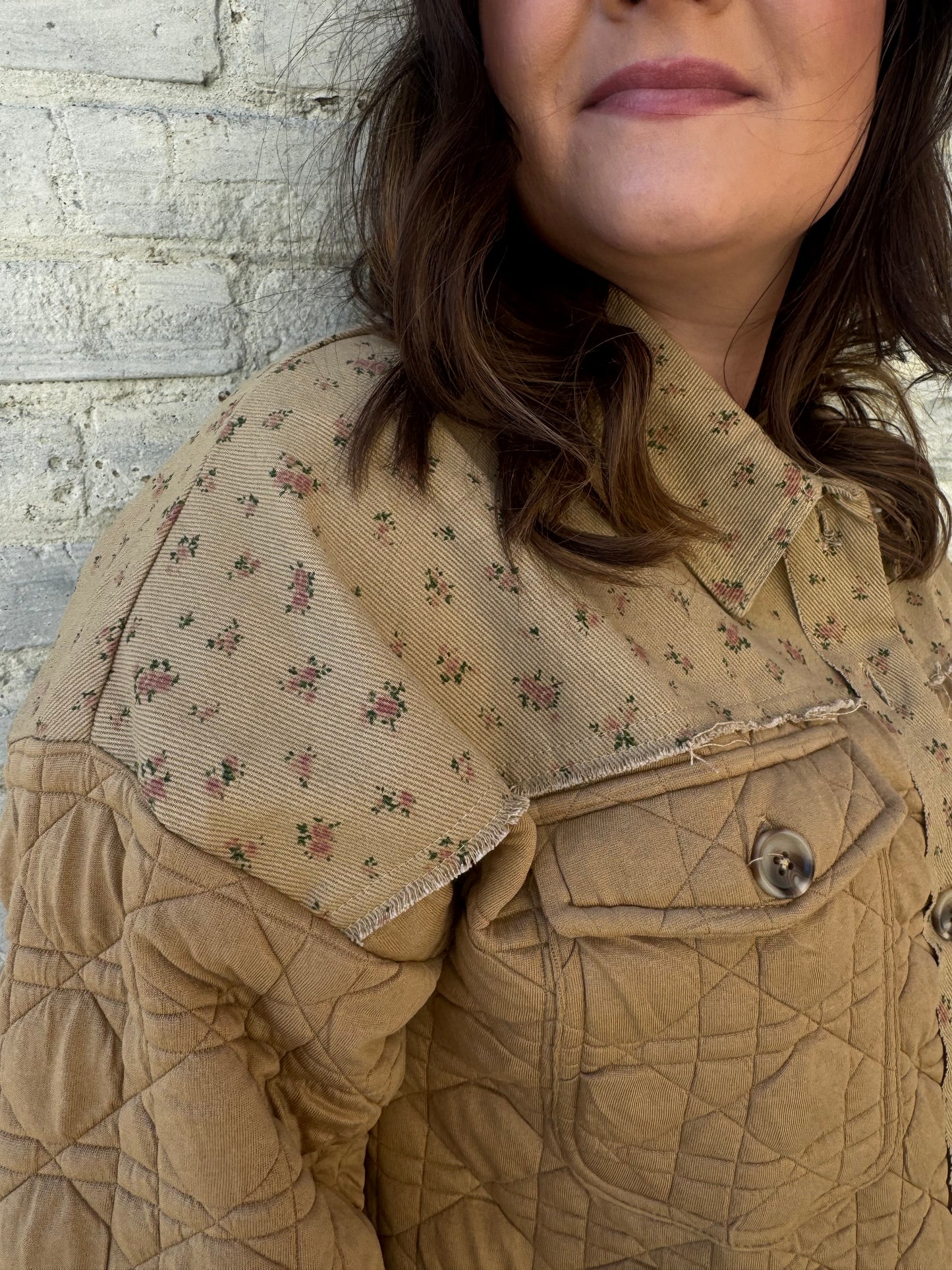 Ana Textured Floral Jacket