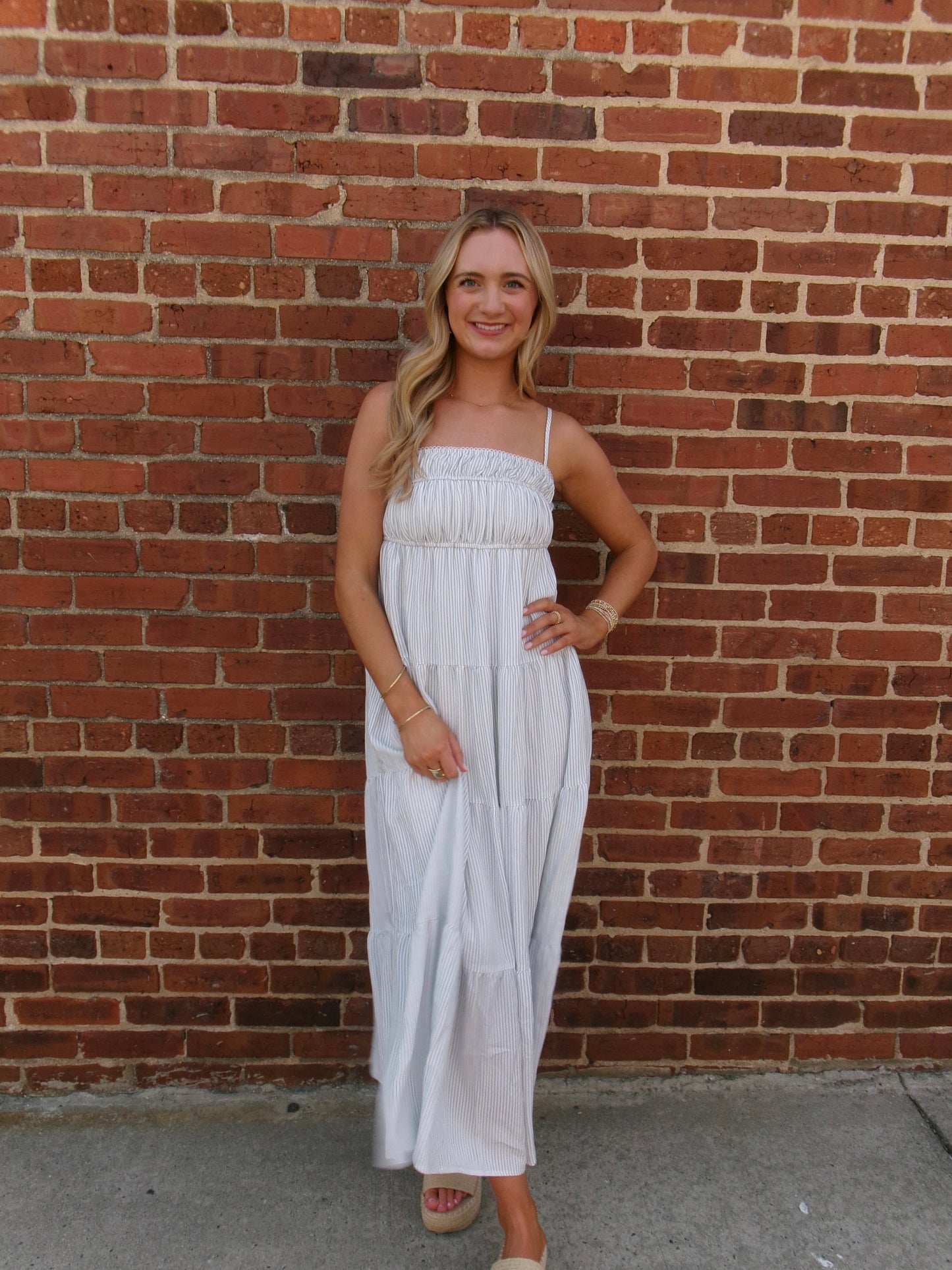 Luna Harbor Tiered Maxi Dress