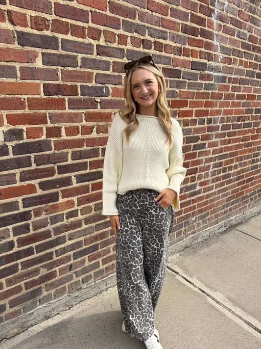 Mallory Cream Knit Sweater