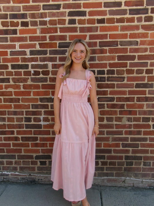 Petal Pink Cottage Dress