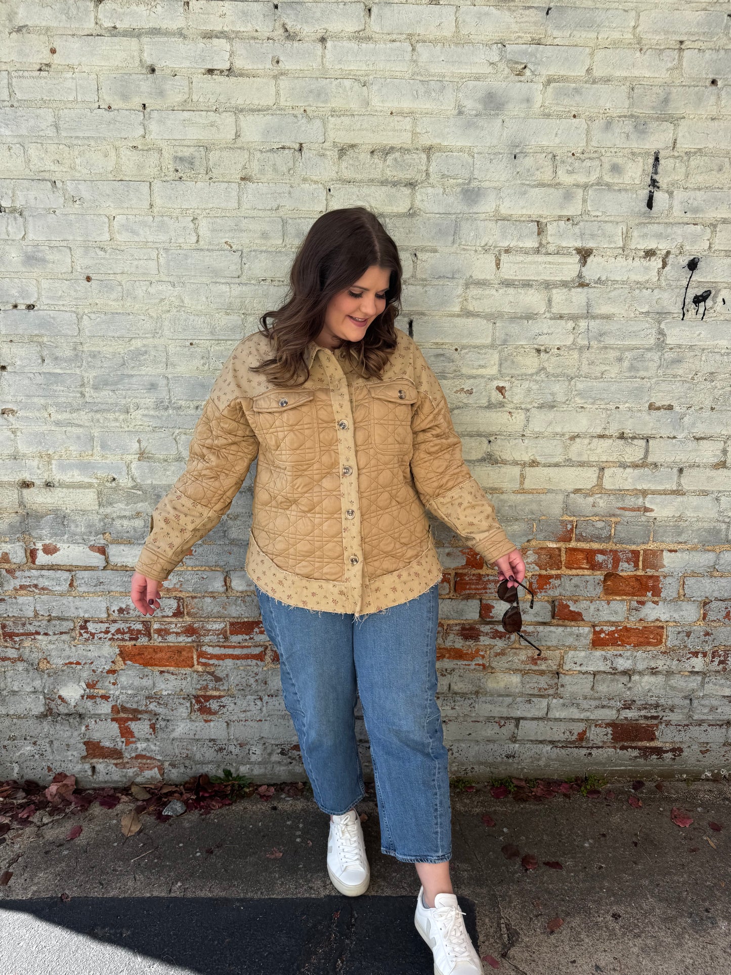 Ana Textured Floral Jacket