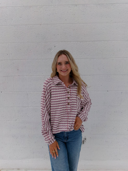Easy Days Striped Pullover