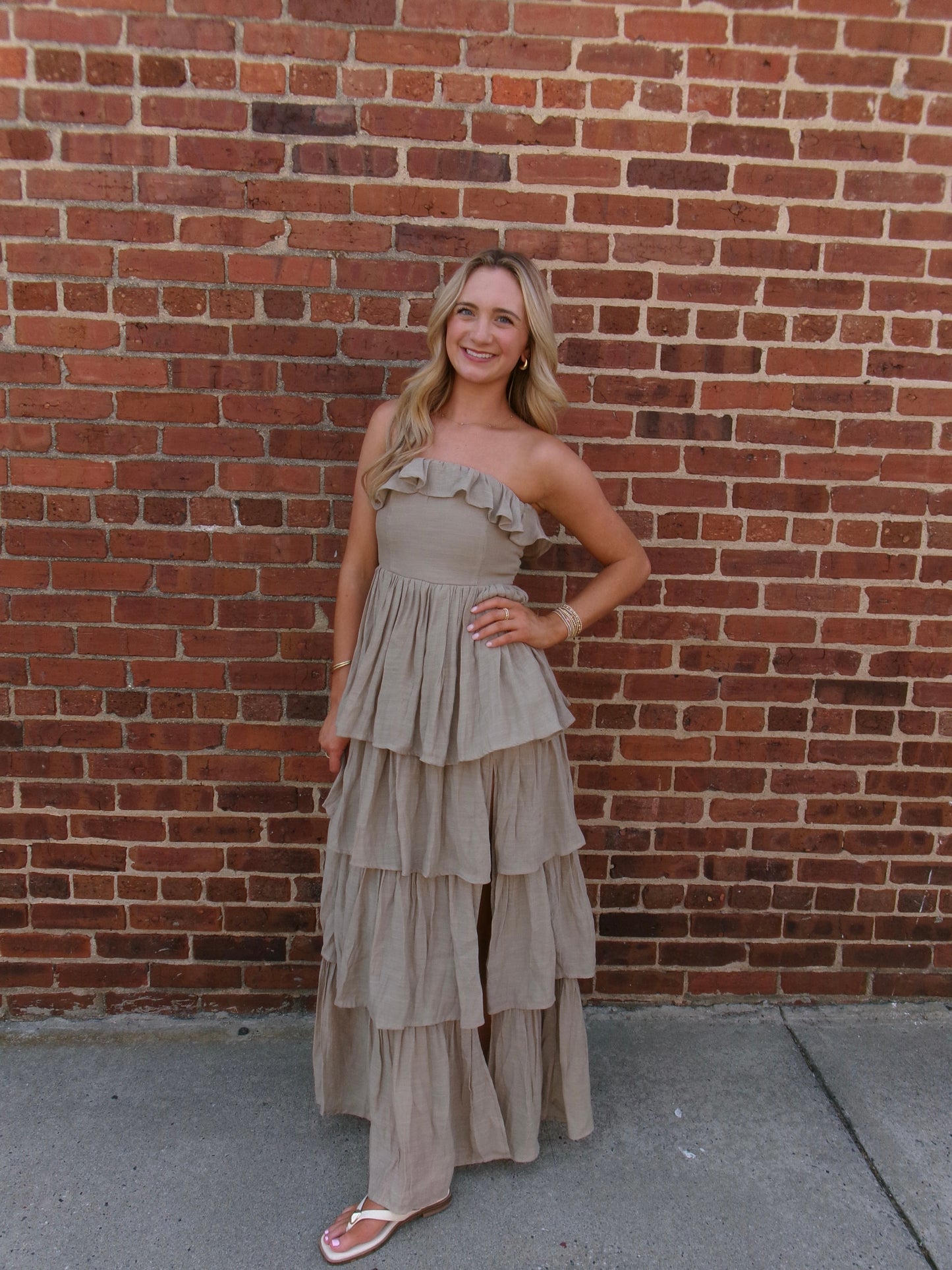 Desert Dune Strapless Maxi