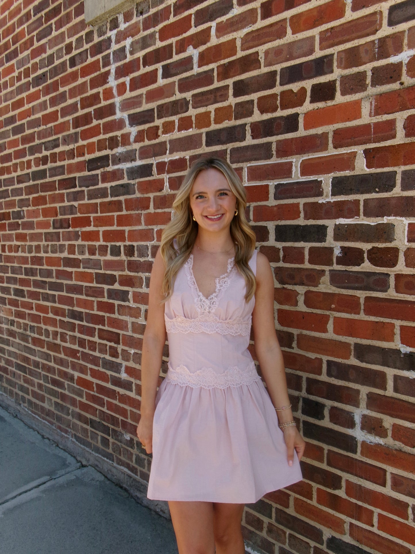 Blushing Petal Mini Dress