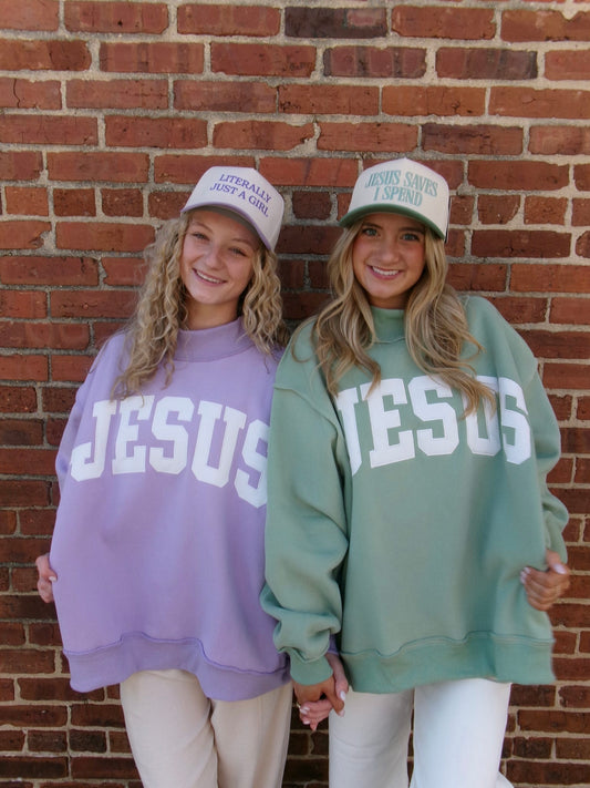 Jesus Mock Neck Sweatshirt