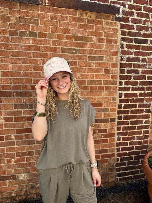 Too Pretty To Work This Hard Trucker Hat