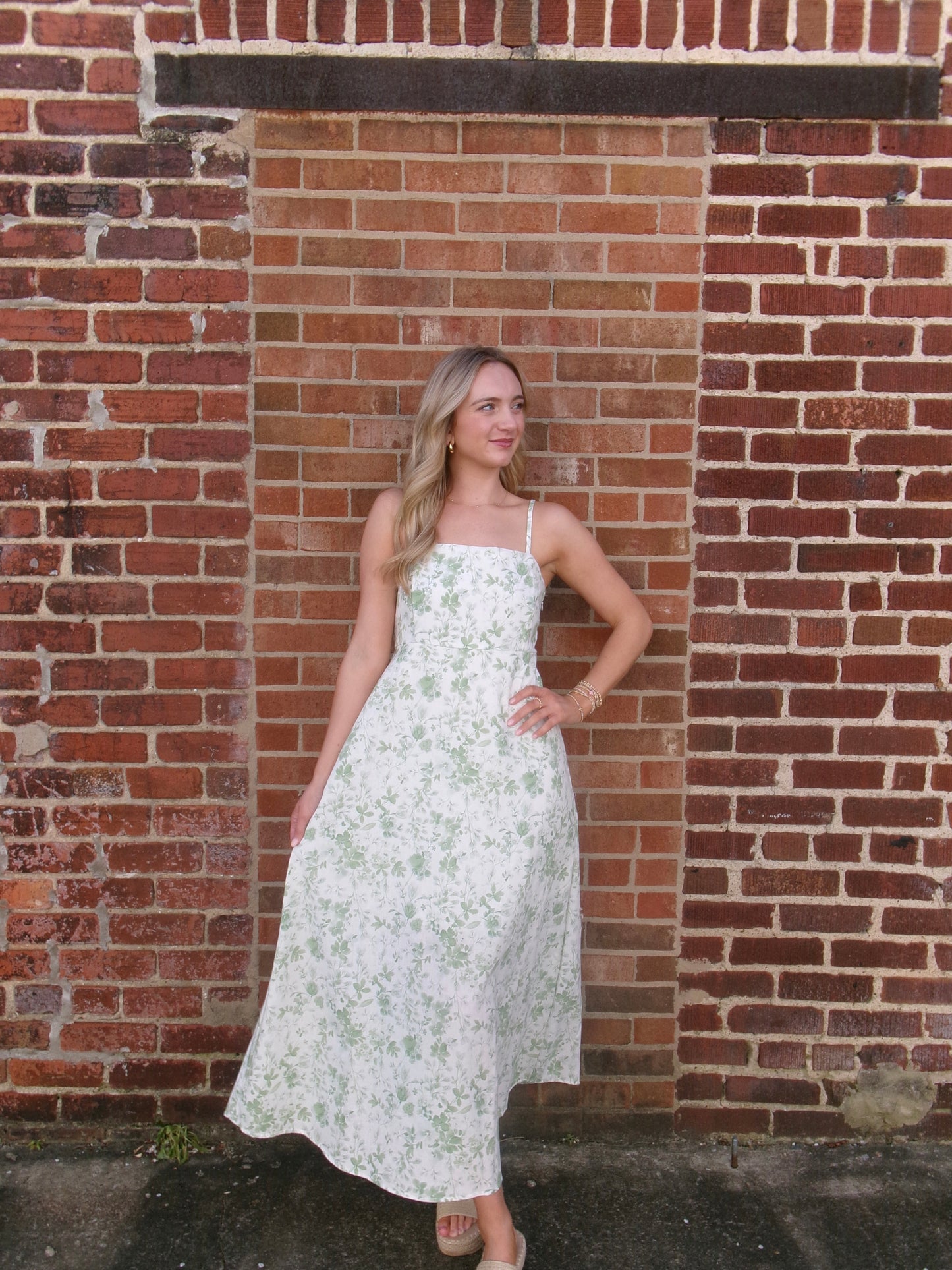 Graceful Garden Midi Dress