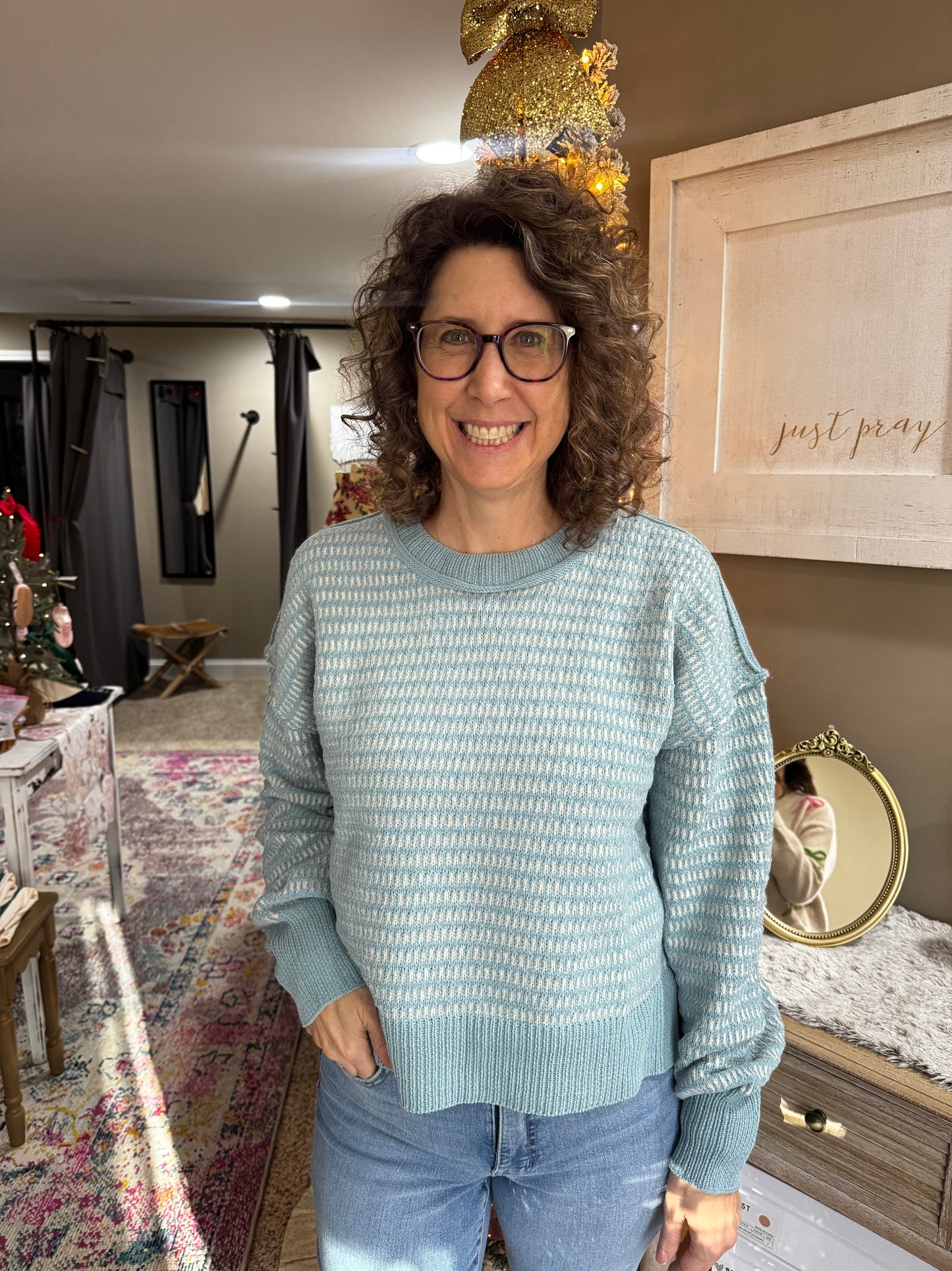 Tara Textured Knit Sweater