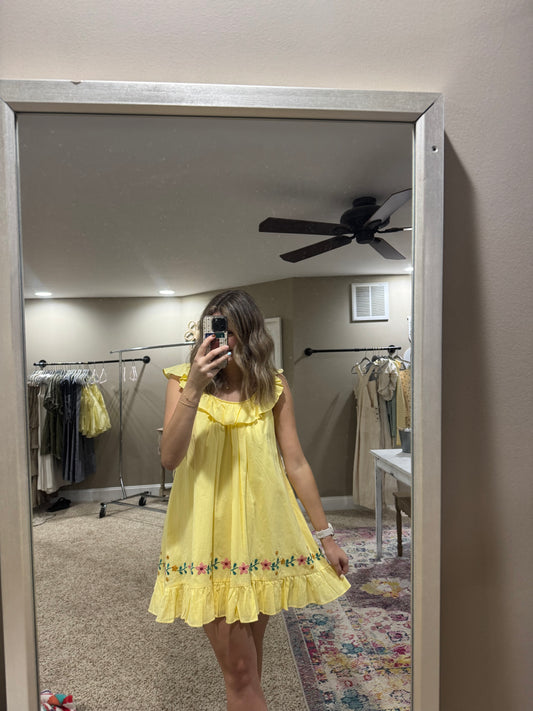 Bella Ruffle Detail Dress