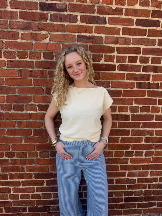 Harbor Line Knit Top