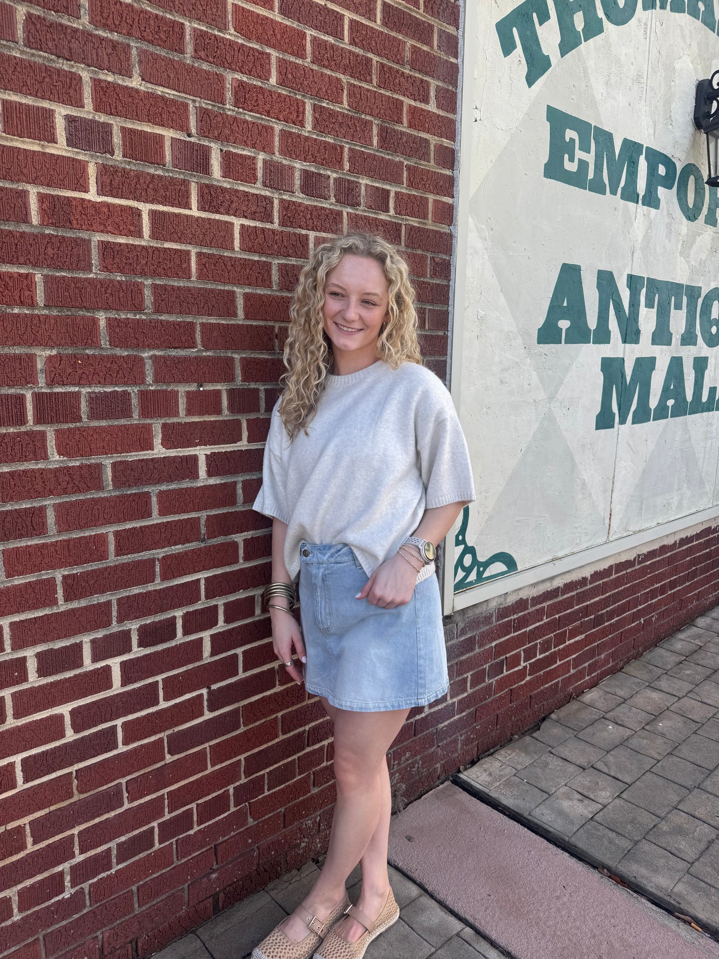 Ivory Edge Sweater Tee