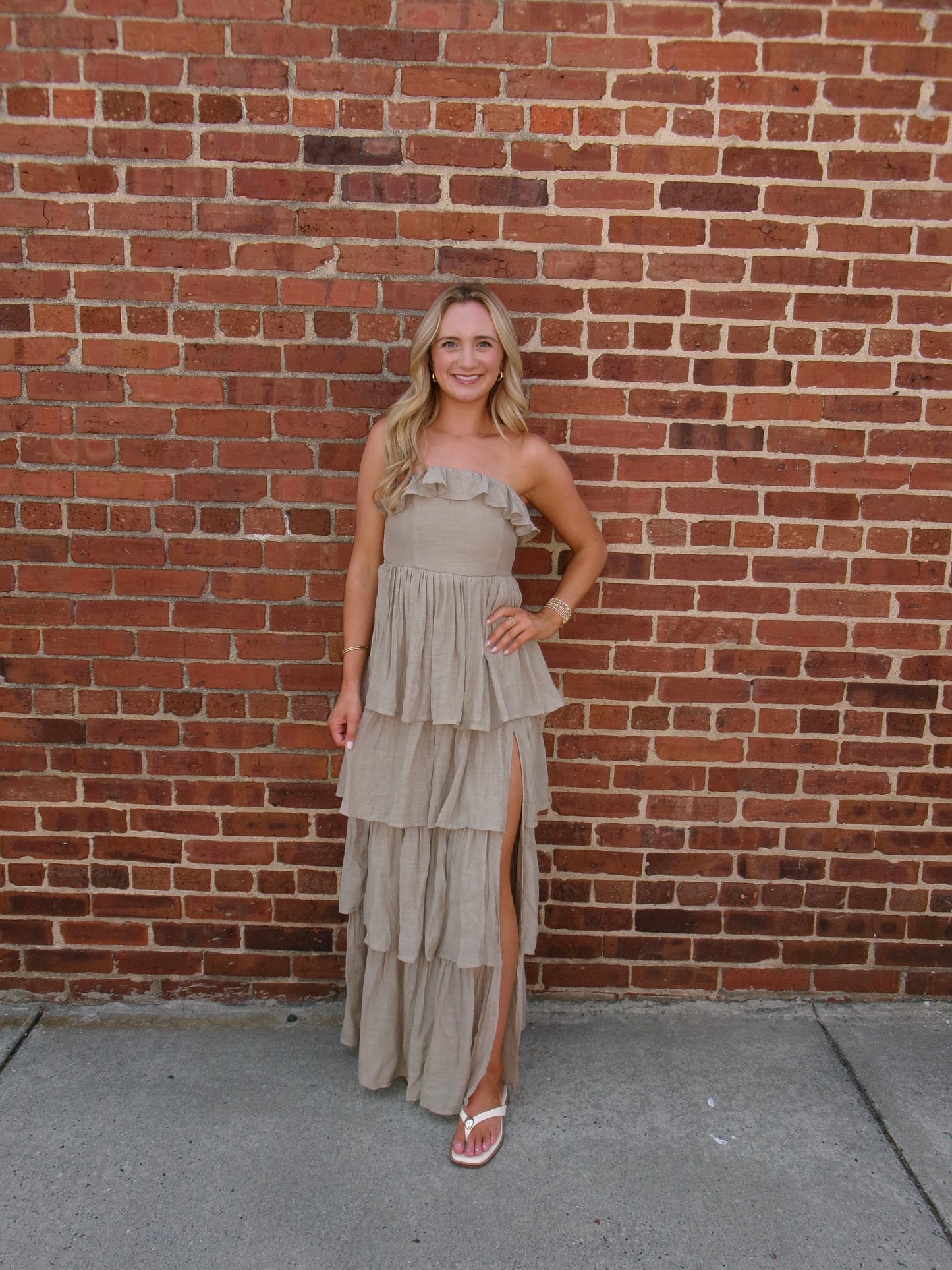 Desert Dune Strapless Maxi