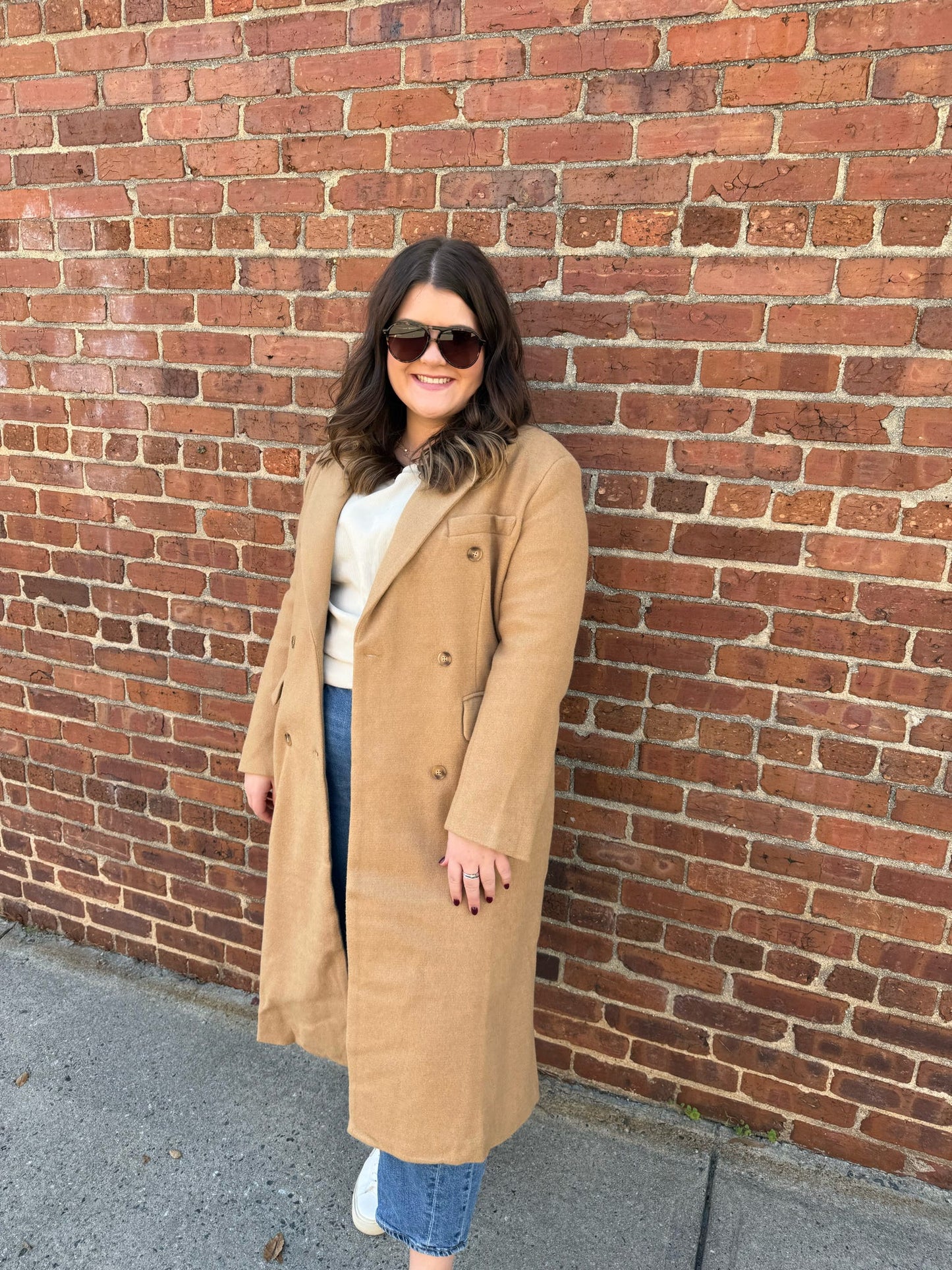 Whitney Wool Blend Trench Coat
