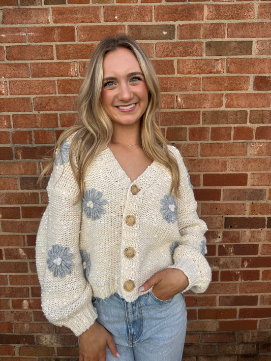 Lavender Bloom Cardigan