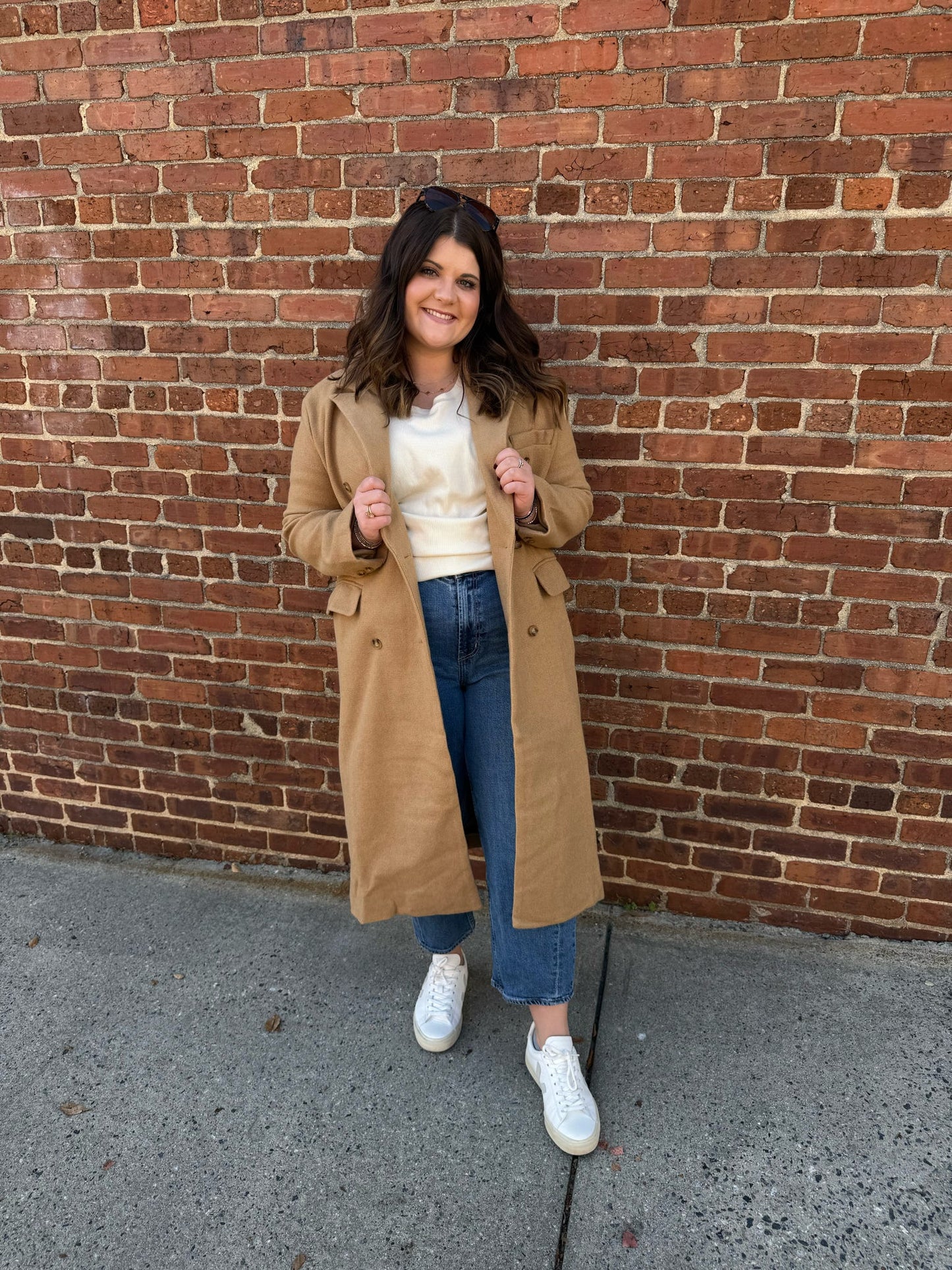 Whitney Wool Blend Trench Coat