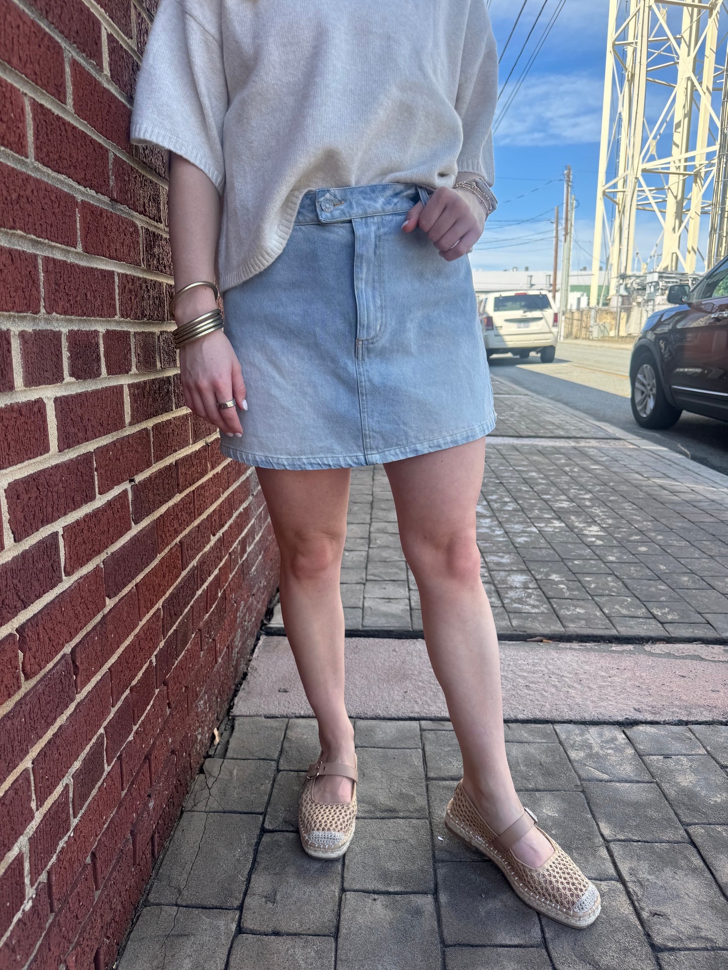 Blue Sky Denim Skort