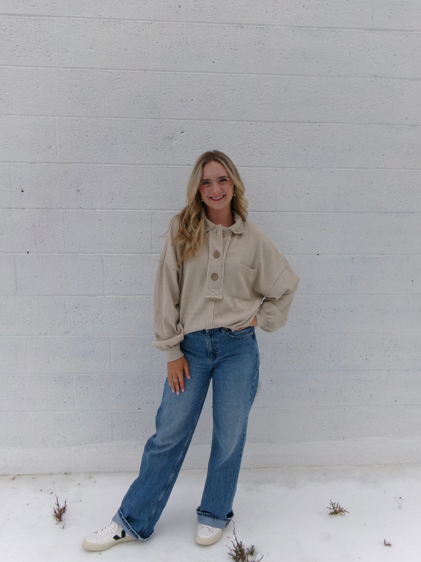 Sandstone Snap Pullover